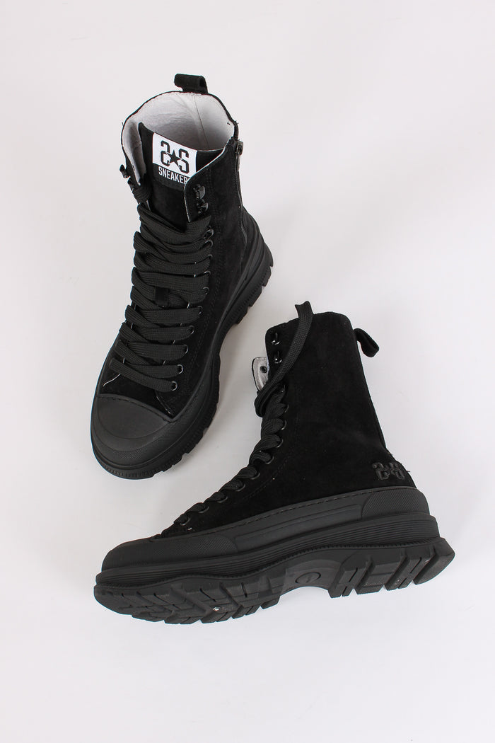 Stivale Tip Star High Block Nero-3