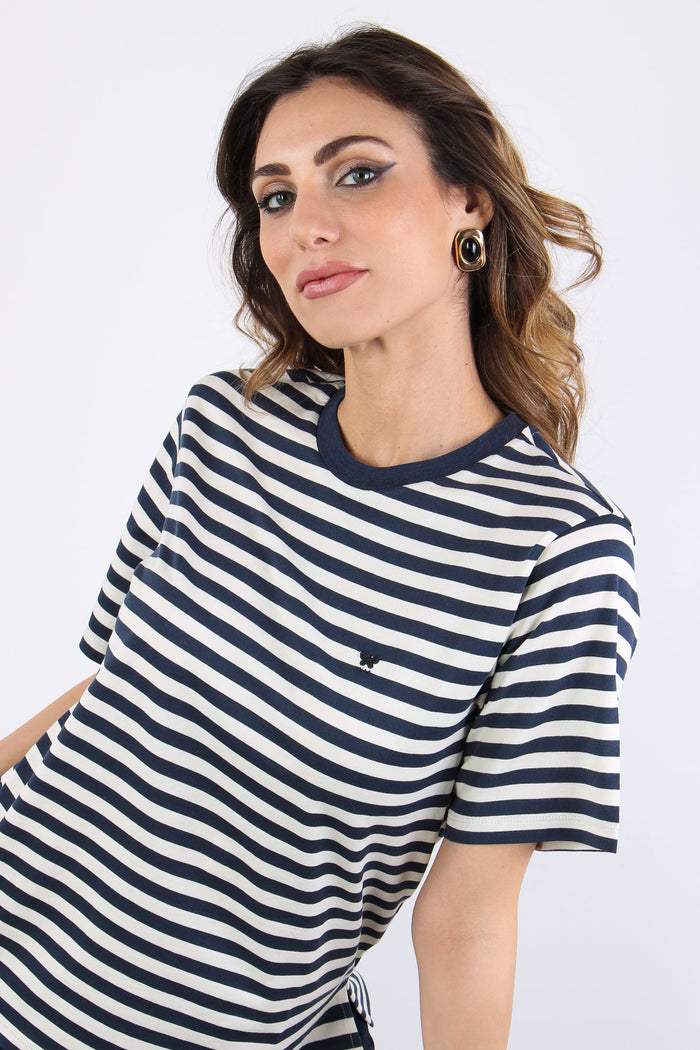 Wkdvenaco T-shirt Scatoletta Ecru/blu-8
