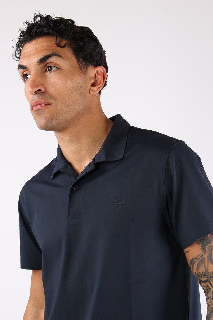 Polo Piquet Tecnica Navy Blue-7
