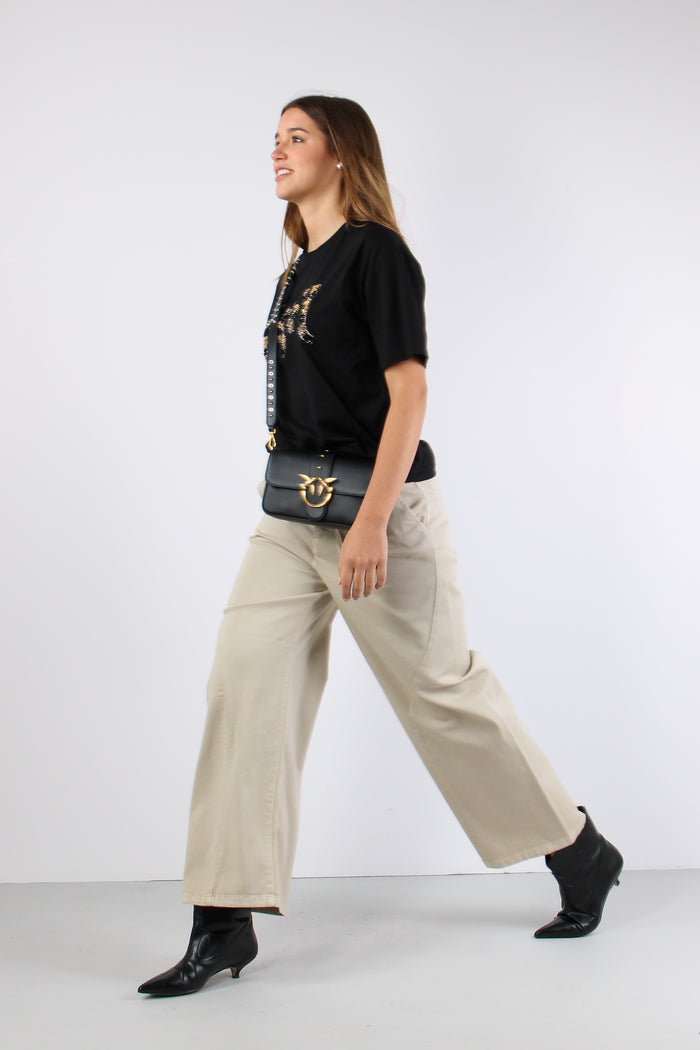 Pantalone Gamba Larga Laccetti Vanilla-5