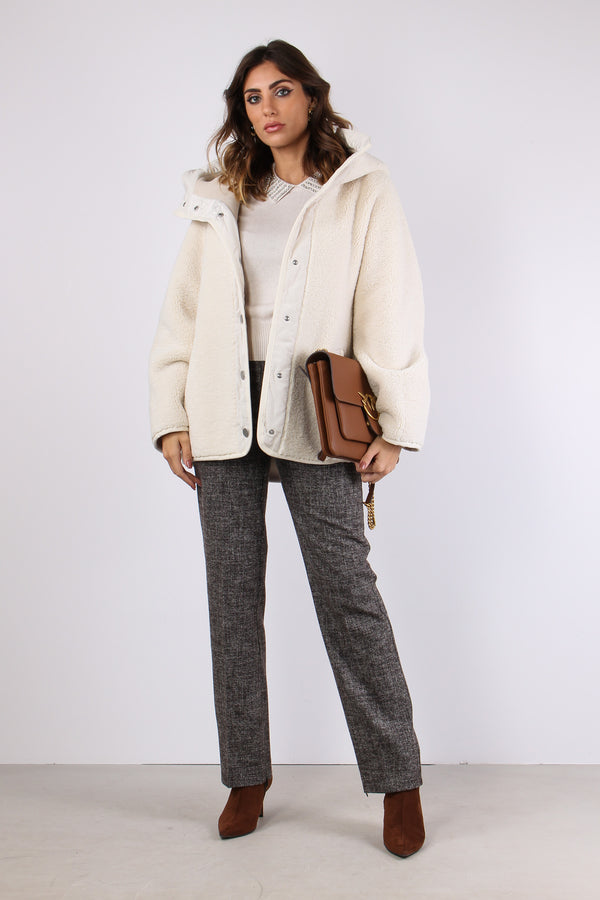 Capperi Giubbotto Cappuccio Ec Bianco Cigno-2