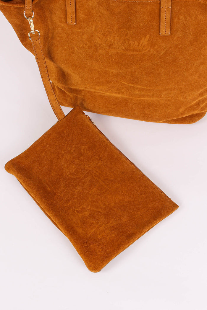 City Bag Suede Camello-5