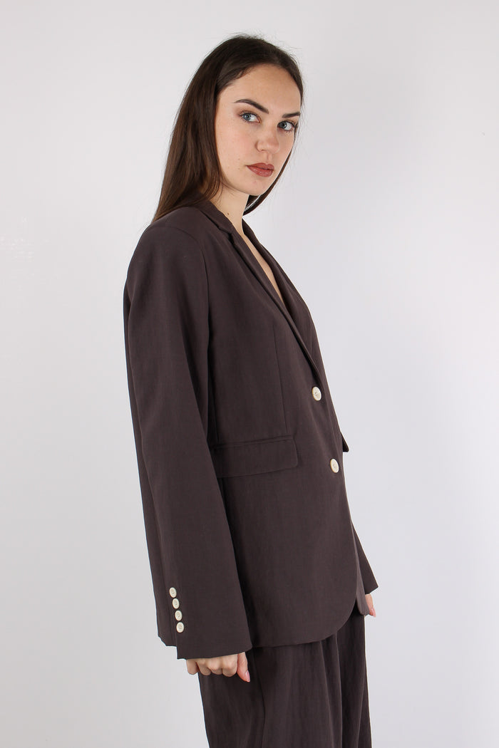 Giacca Riga Colletto Malva-6