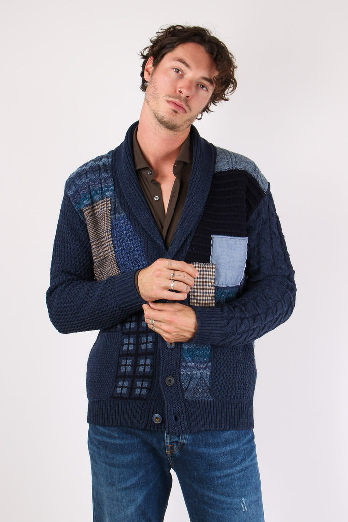 Cardigan Patch Blu-4
