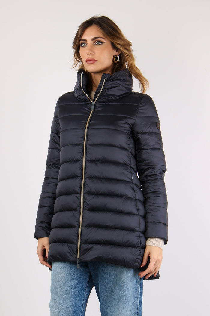 Lydia Giubbotto Svasato Blue Black-4