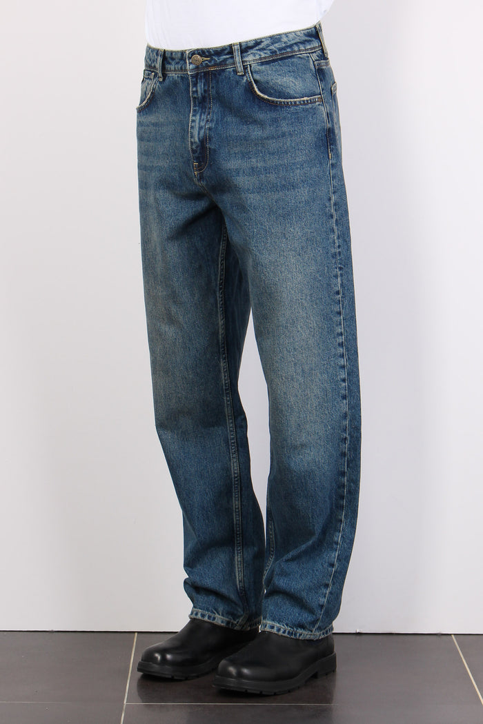 Denim Wide Fit Denim Scuro-5