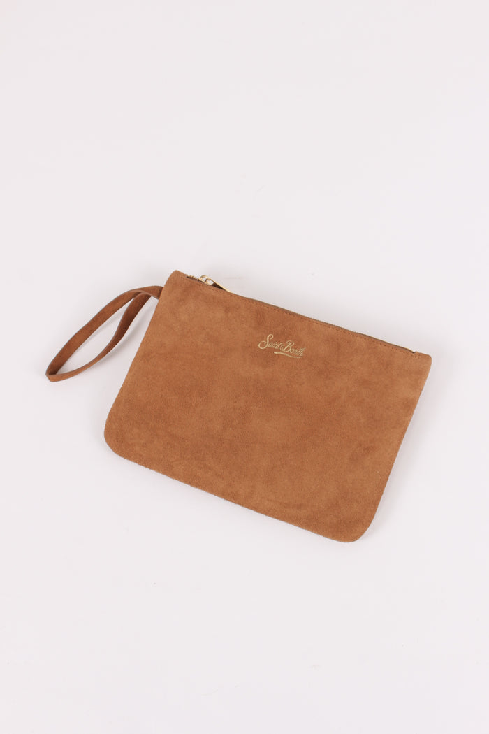 Borsa A Tracolla Suede Cognac-5