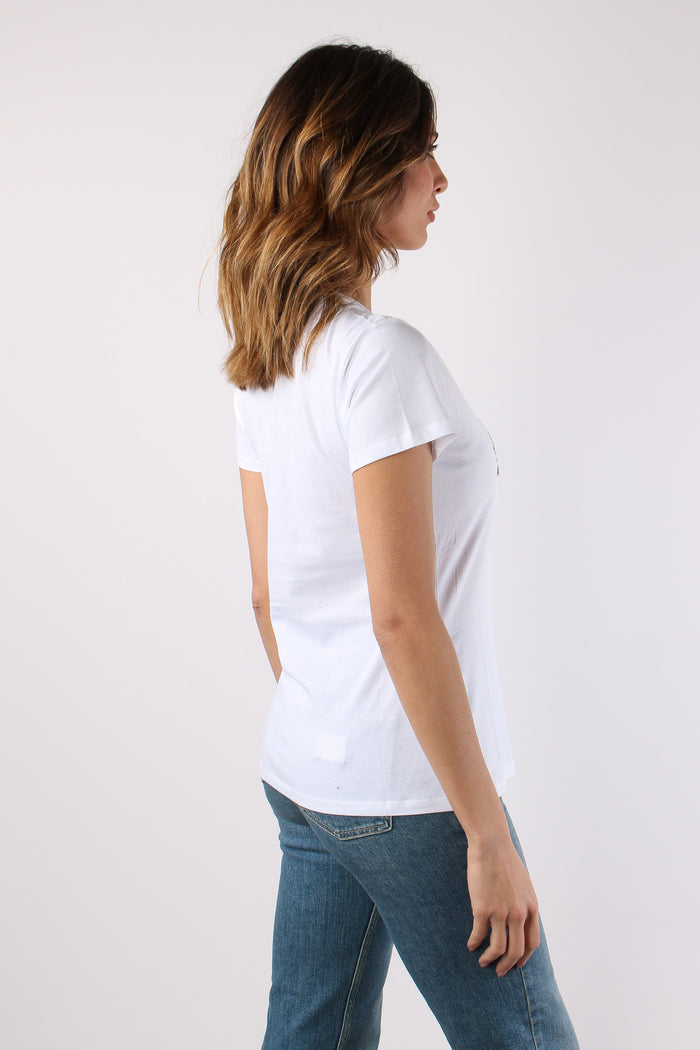 T-shirt Slim Fantasia Bianco/resort-7