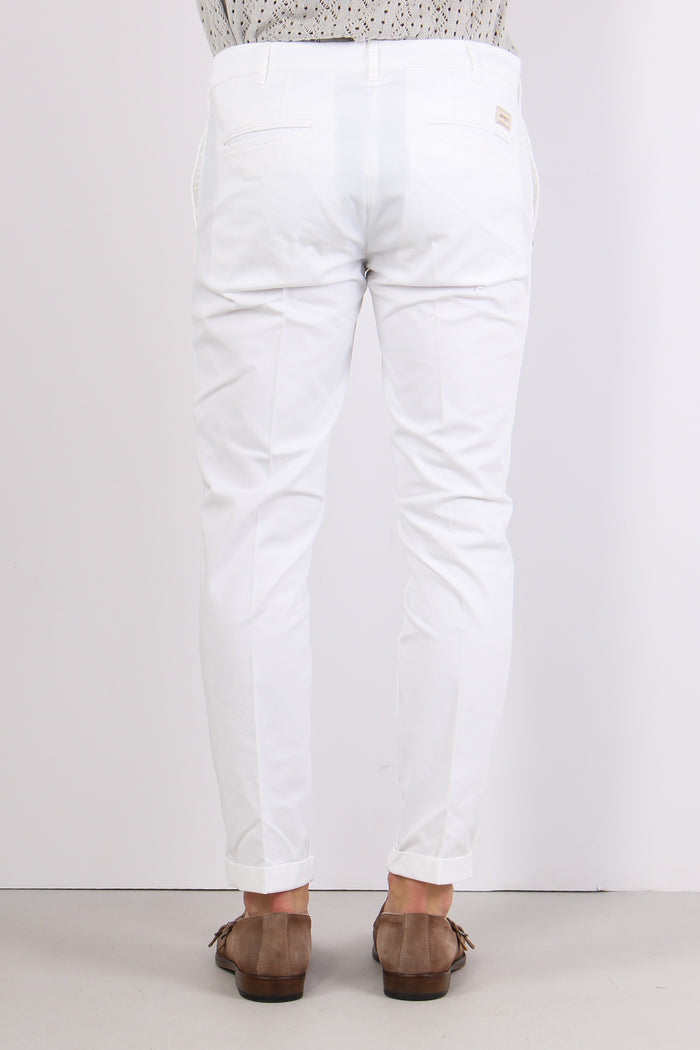 Pantalone Chino Extra Slim Bianco-3