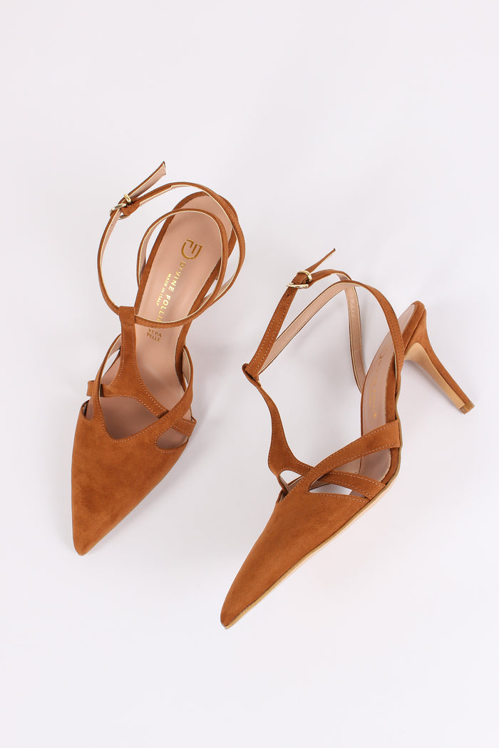 Slingback Intreccio Cuoio-2