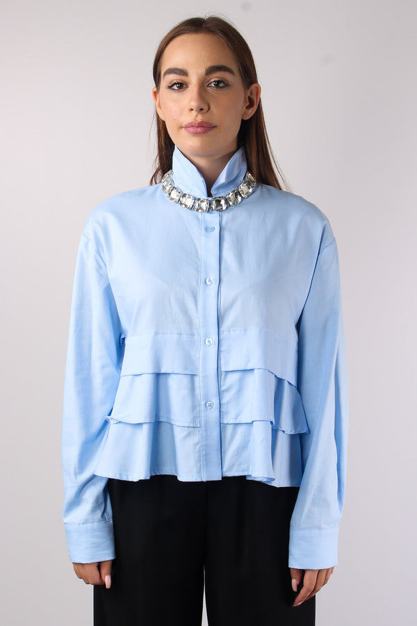 Replay Camicia Donna Quadri Scozzese Turchese Verde Acqua Blu S(veste 42  IT,M)