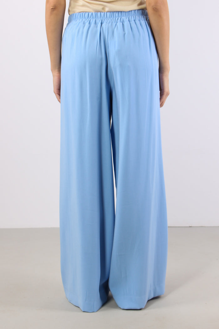 Pantalone Palazzo Misto Viscos Azzurro-4
