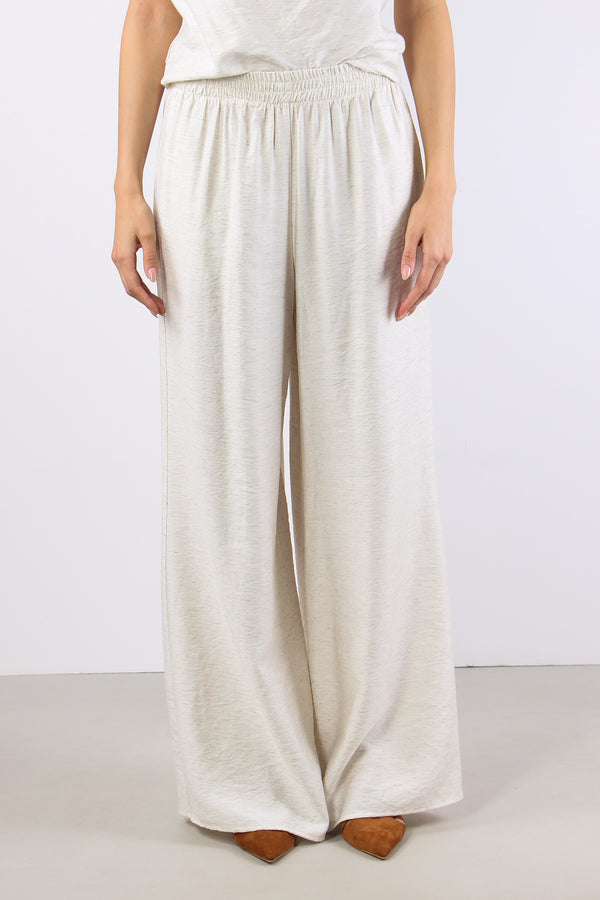 Pantalone Palazzo Misto Lino Naturale-2