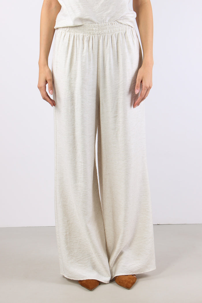 Pantalone Palazzo Misto Lino Naturale-2