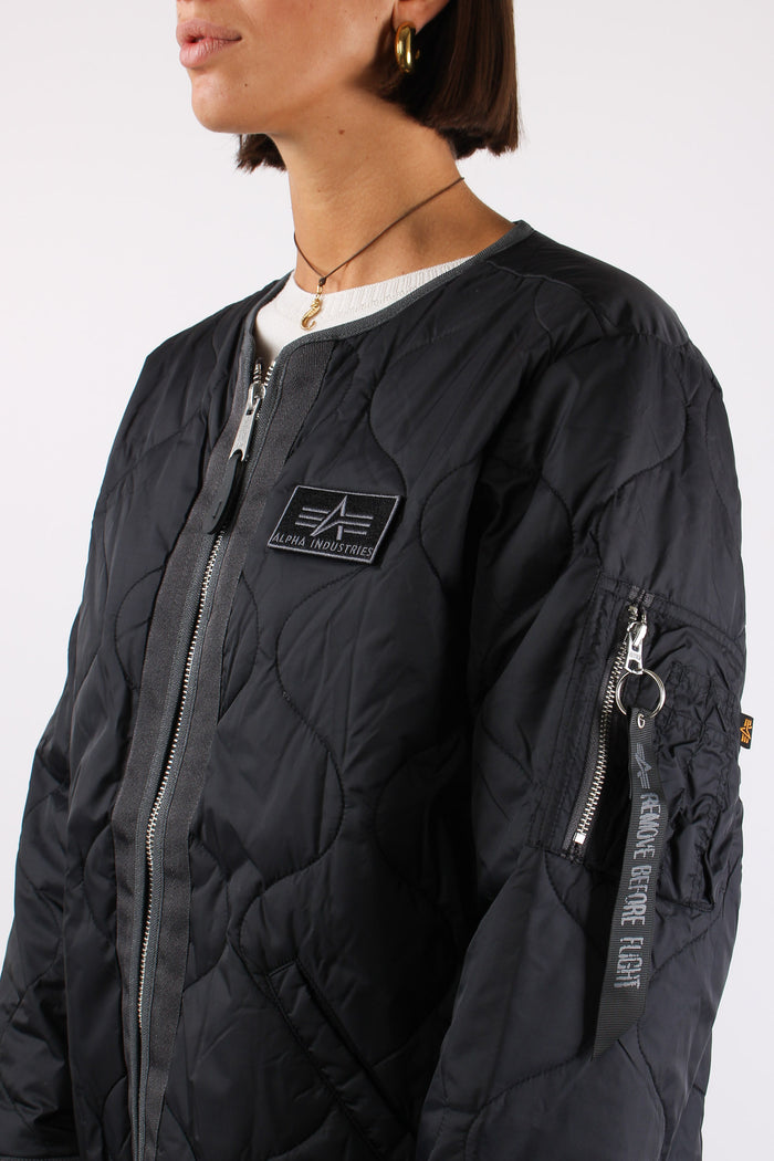 Liner Filed Jacket Nylon Black-7