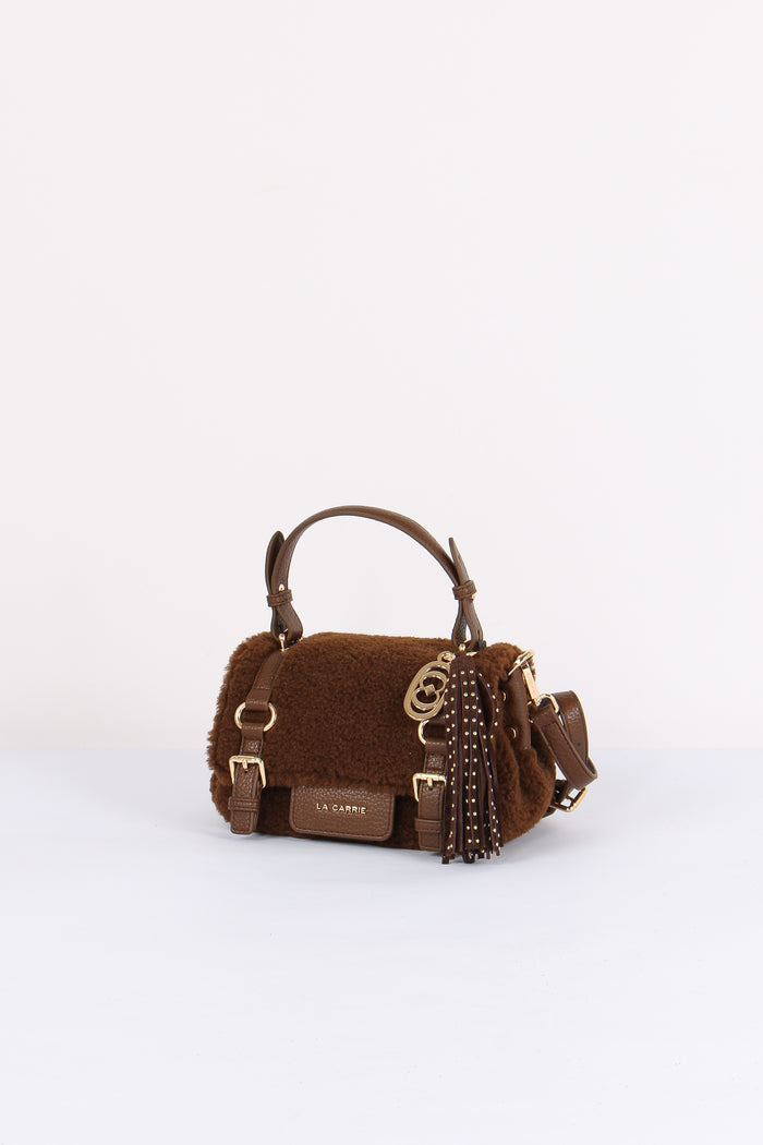 Cartella Piccola Ecopelliccia Brown-2