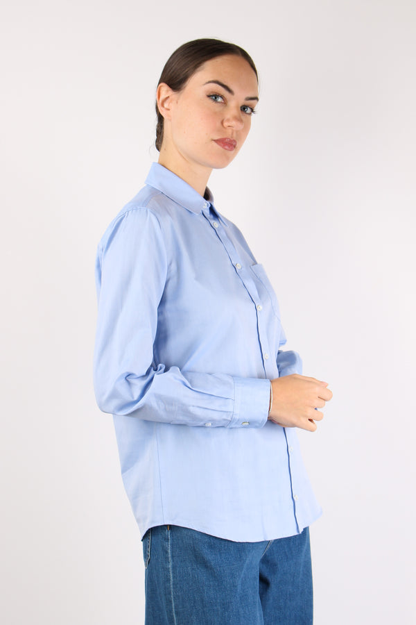 Nichel Camicia Cotone Basica Azzurro-2