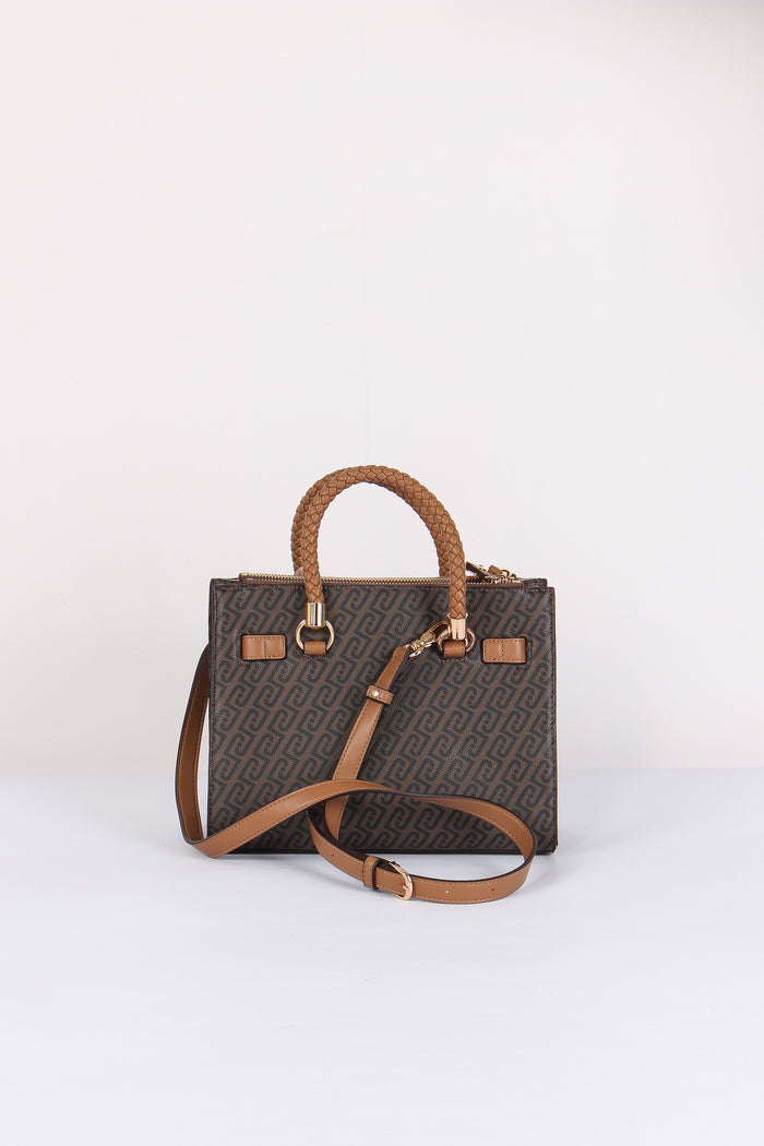 Mini Shopping Logo Monogram Suede-3