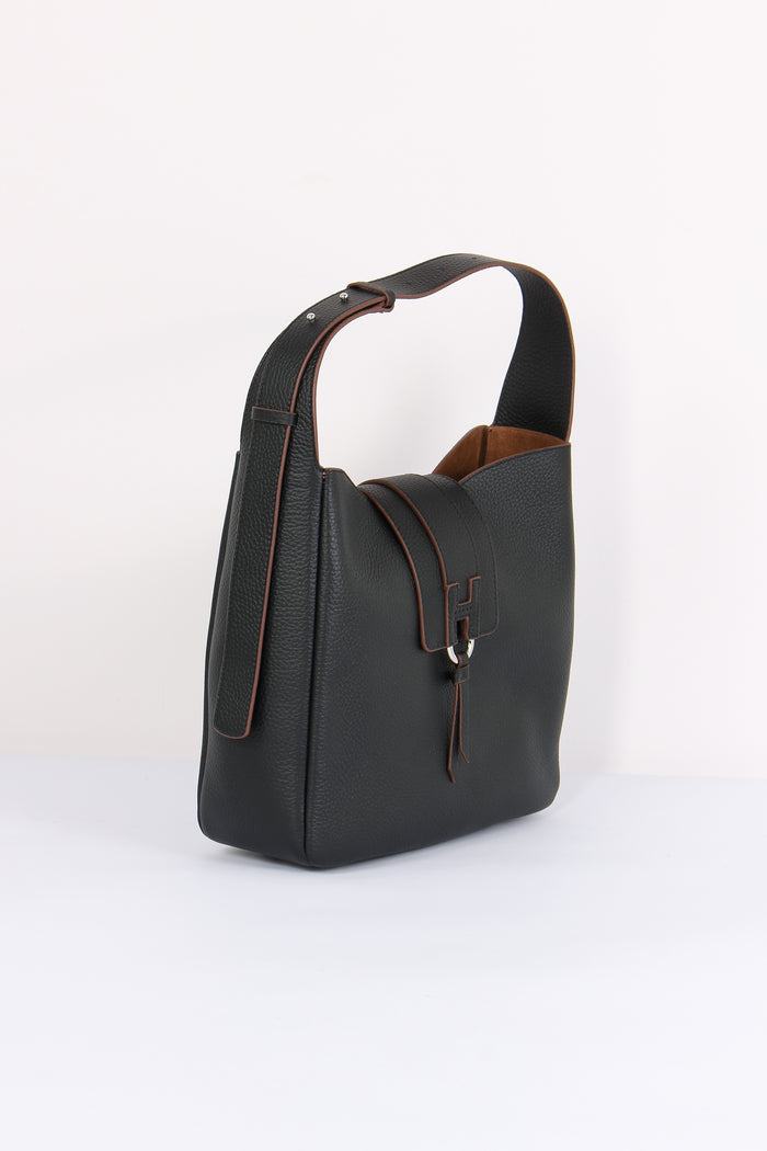 Hobo Pelle Trend Nappa Nero-5