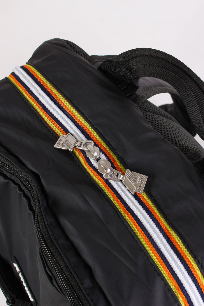 Zaino Doppia Zip Black Pure-4