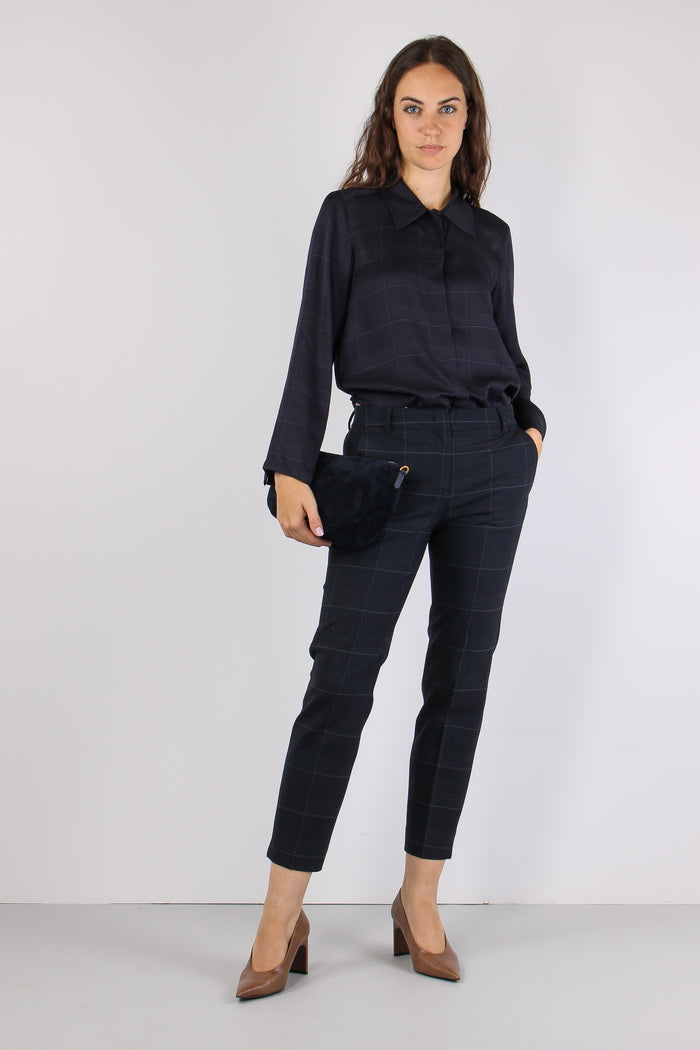 Mllballata Camicia Stampa Check Blu Check-3