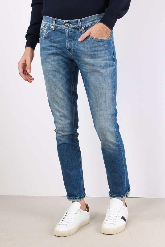 George Denim Pulito Risvolto Denim Chiaro-3