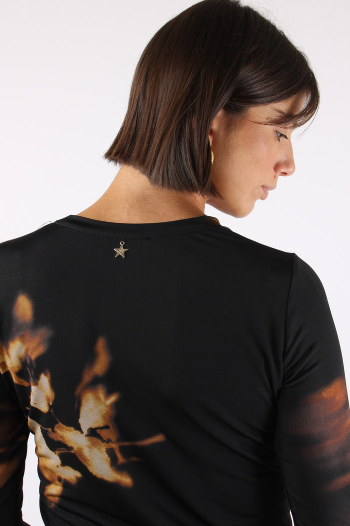 T-shirt M/l Fantasia Nero-10
