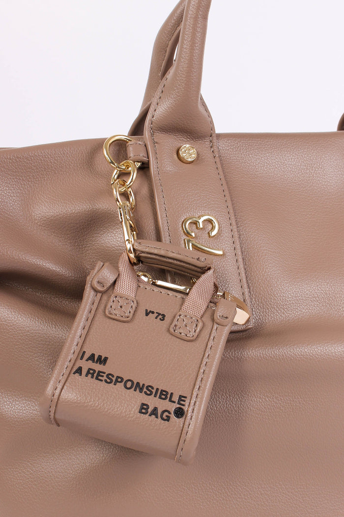 Matilda Shopping Charm Borsett Taupe-4