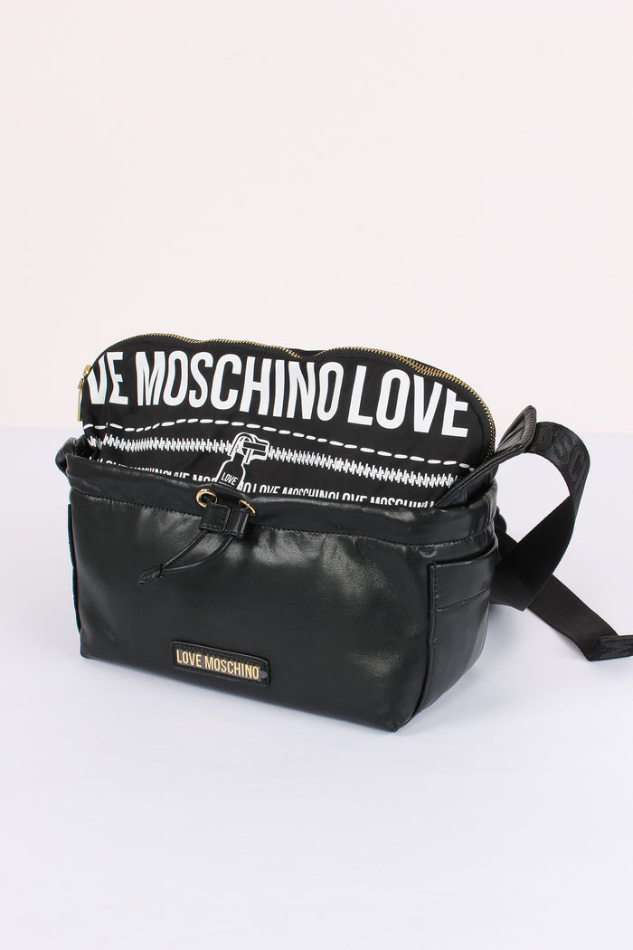 Maxi Nylon Logo Nero-4