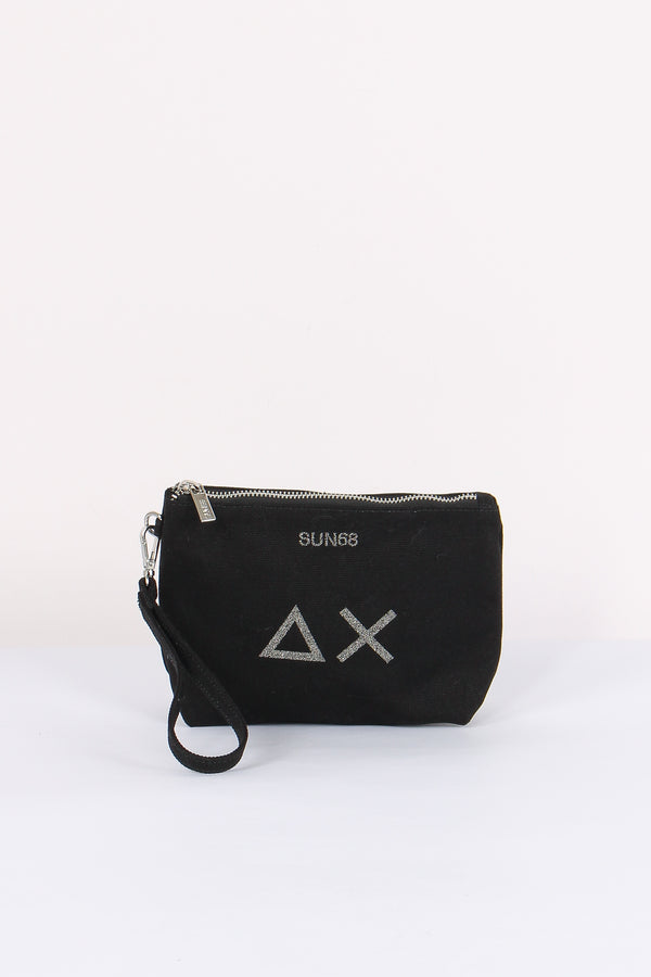 Mini Pochette Canvas Nero