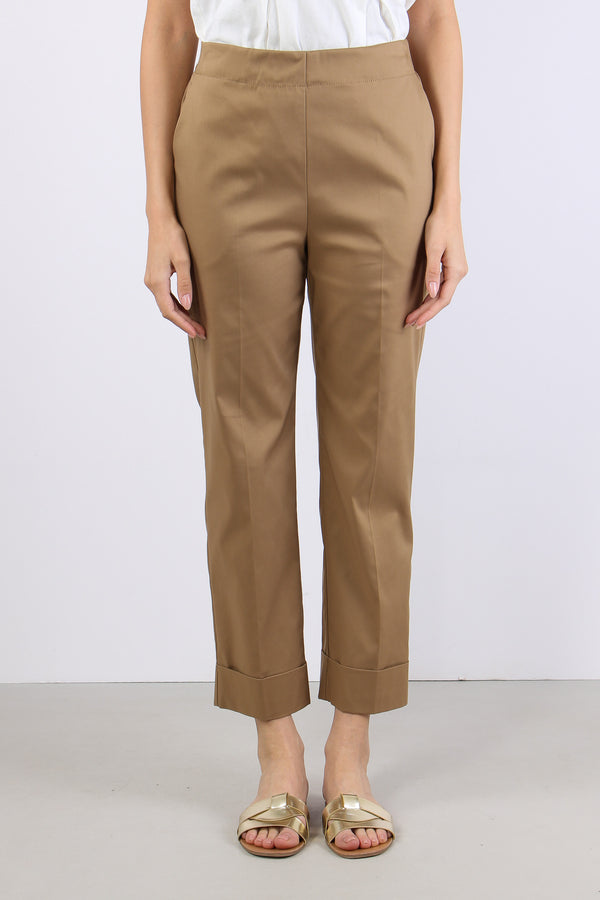 Pantalone Dritto Risvolto Terra-2