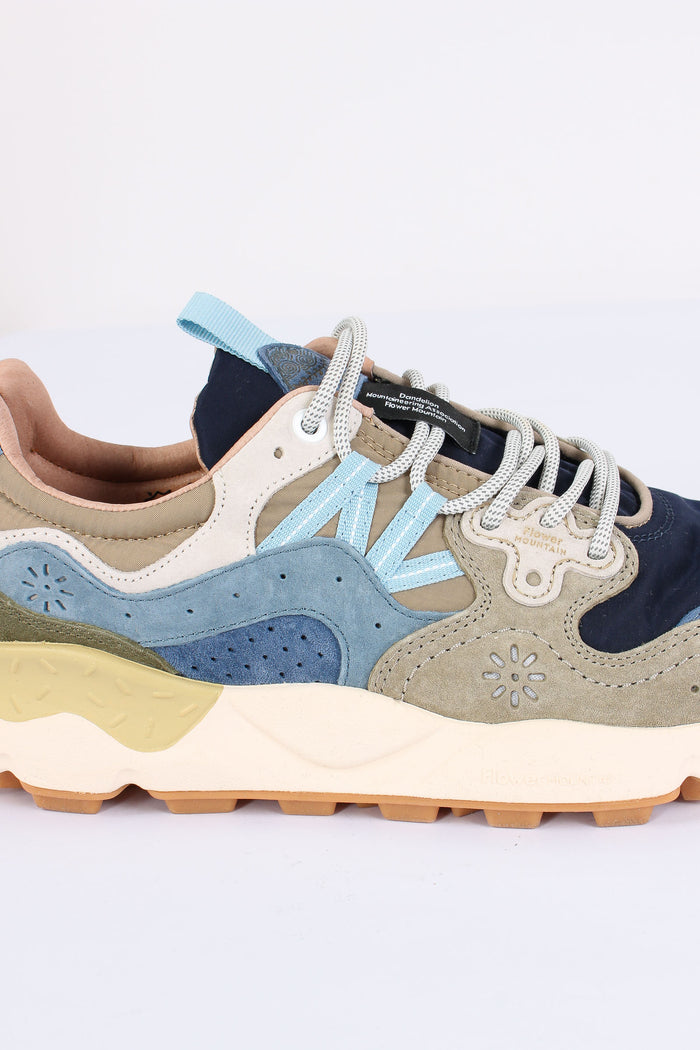 Sneakers Yamano Suede Nylon Navy/kaki-5