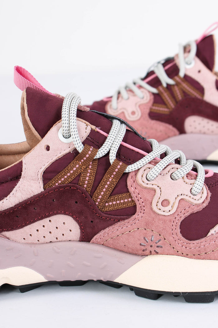 Sneakers Yamano Suede Nylon Light Pink/brown-4