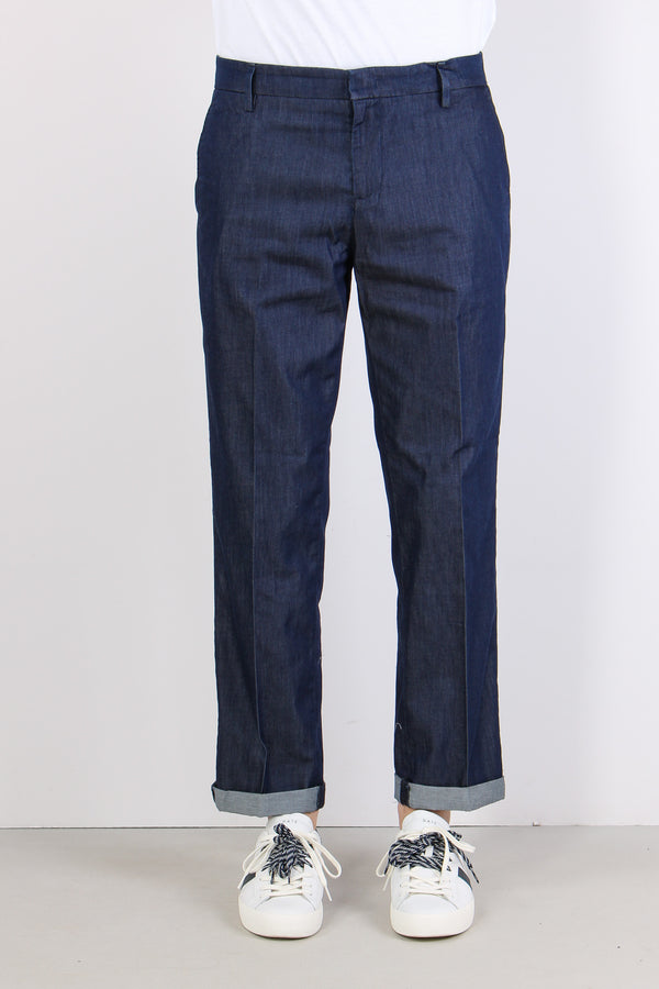 Gaubert Pantalone Effetto Denim Denim Scuro-2