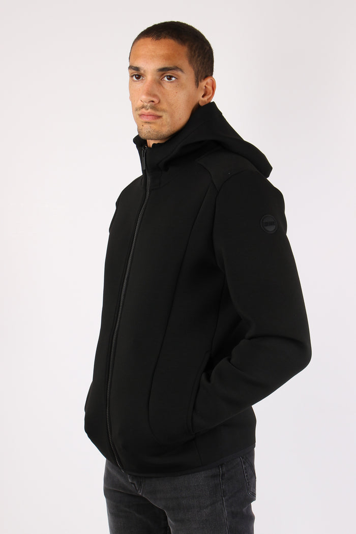 Felpa Scuba Cappuccio Nero-4
