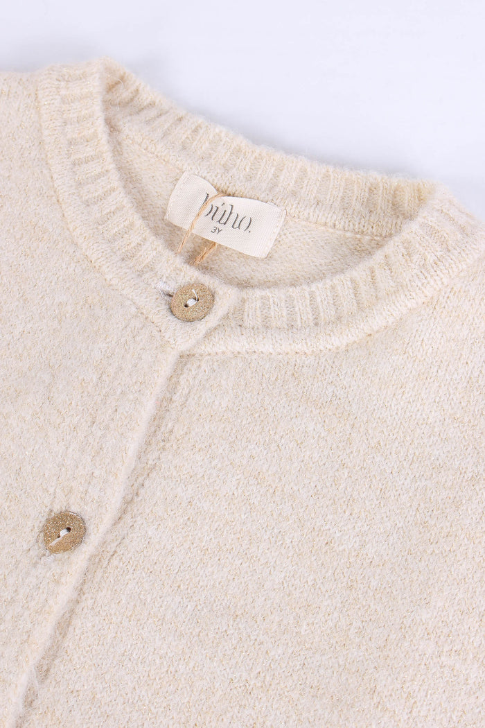 Gilet Bottoni Over Natural-4