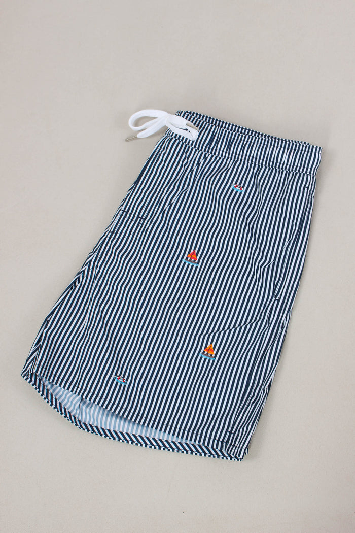 Costume Pantalone Ricamo Navy/bianco-3
