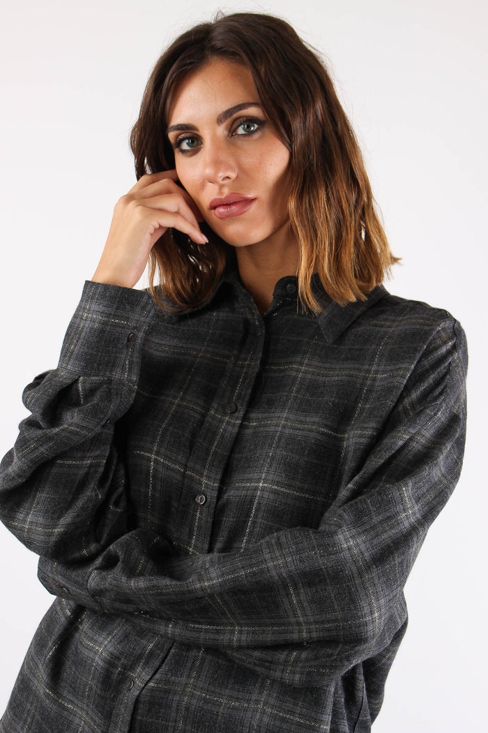 Camicia Quadro Over Sparkly Check-8