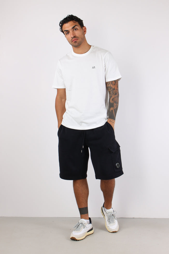 T-shirt Stampa Occhiali Gauze White-3