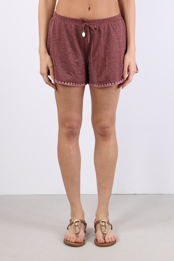 Short Lurex Impunture Amaranto-2