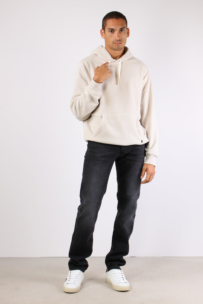 Felpa Cappuccio Pile Khaki Stone-3