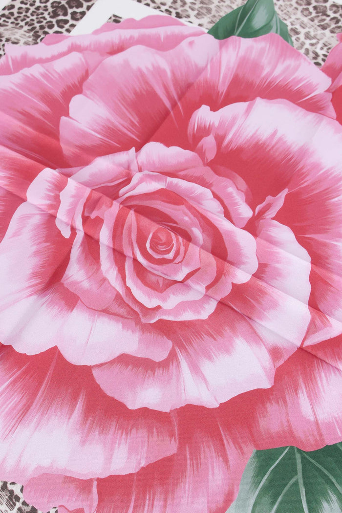 Ecs Foulard Flowers Rosa-3