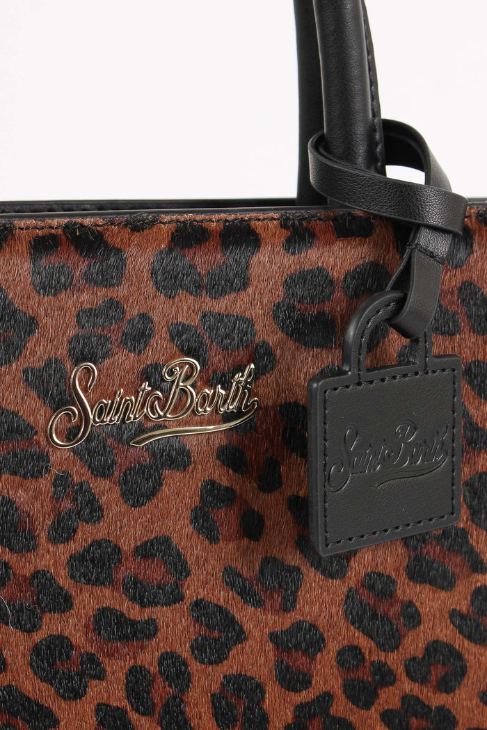 Borsa A Mano Media Animalier Dark Leopard-7
