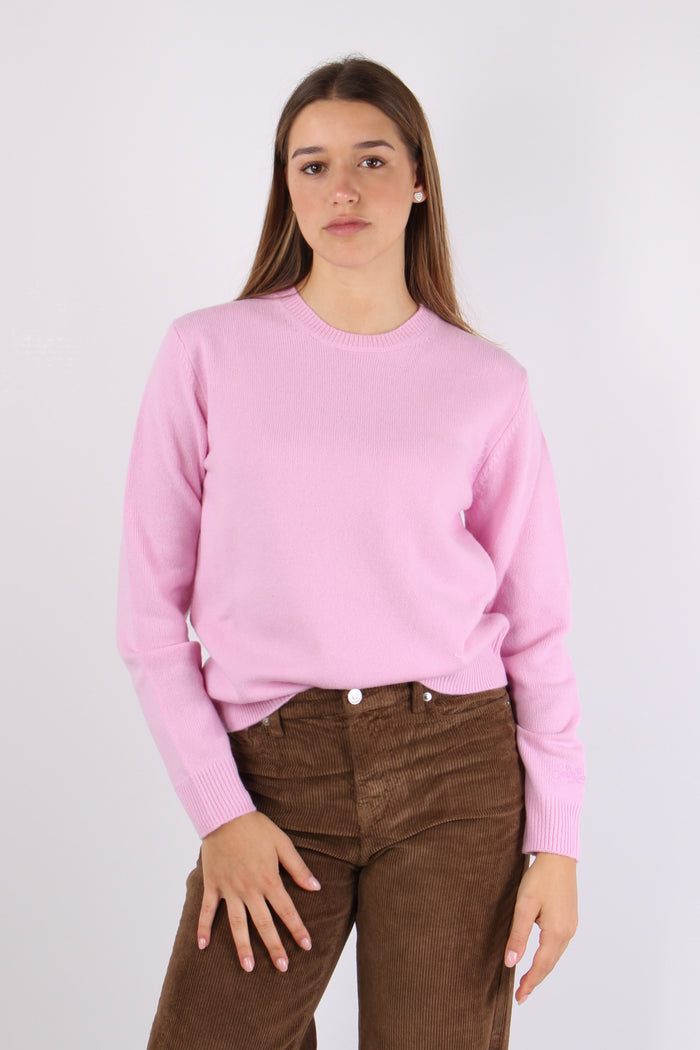 Girocollo Logo Collo Rosa Bubble-2