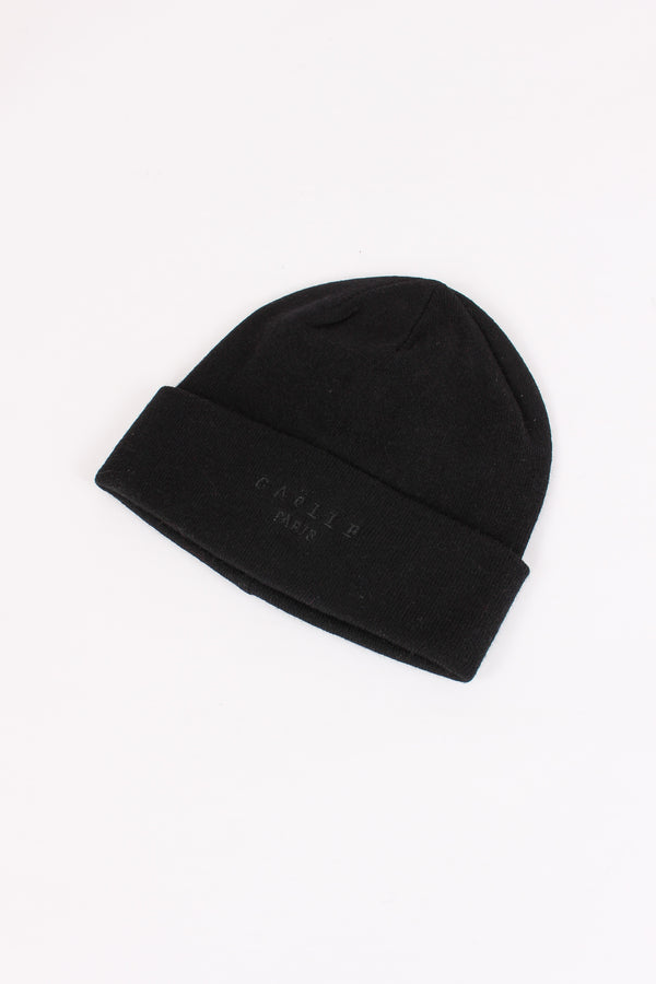 Cuffia Basica Logo Ricamo Nero-2
