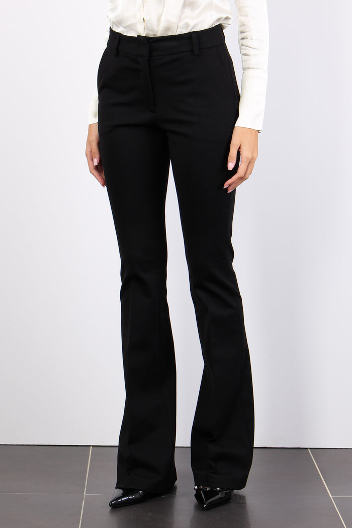 Pantalone Punto Milano Flare Nero-3