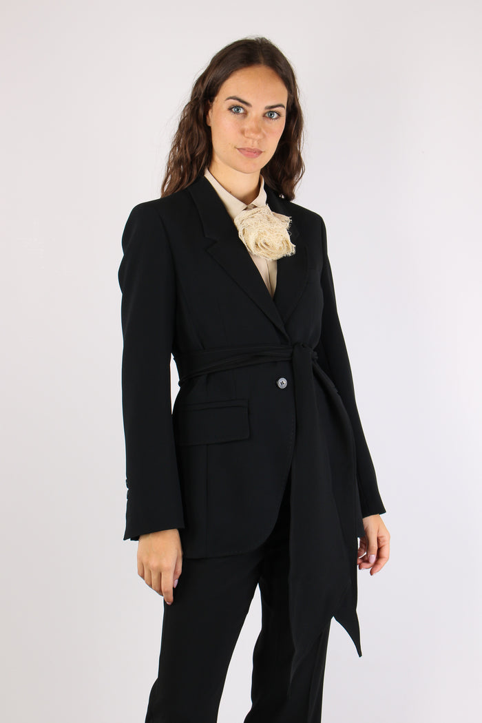 Mllottone Giacca Crepe Nero-5