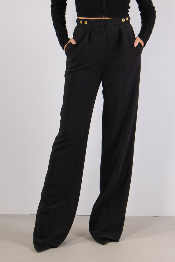 Pantalone Palazzo Riprese Nero-2