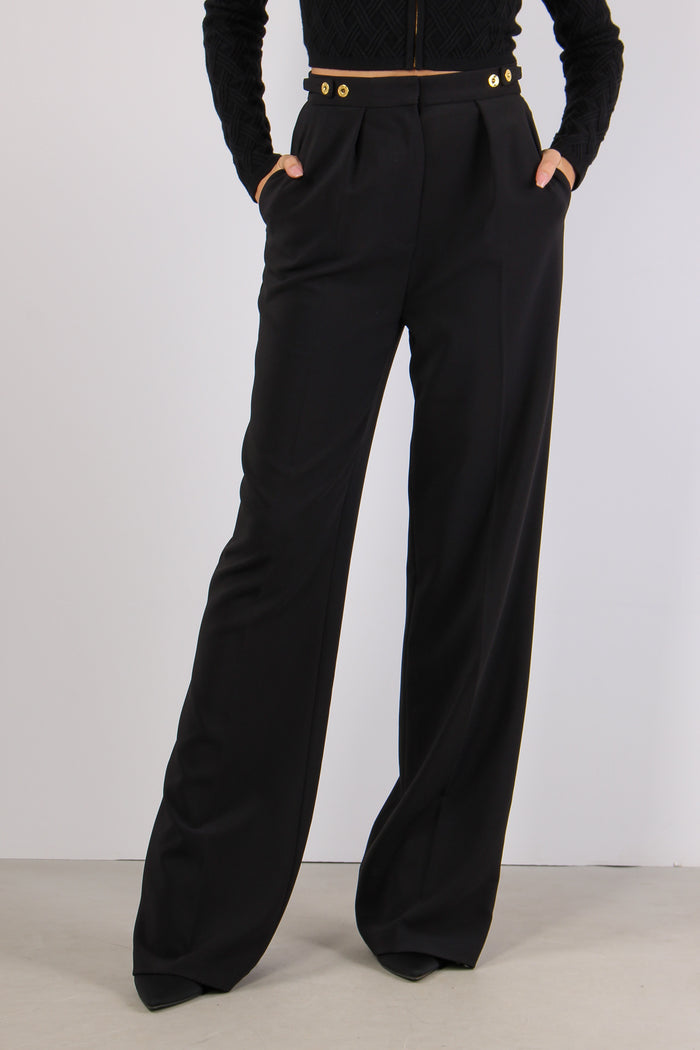 Pantalone Palazzo Riprese Nero-2