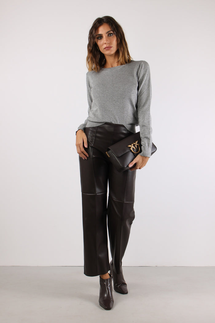 Maglia Viscosa Lurex Grigio-3
